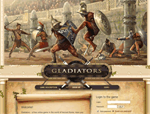 Tablet Screenshot of mygladiators.com